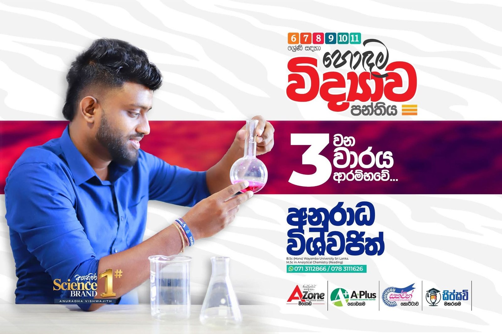 Grade 6-11 Science -  Mr. Anuradha Vishwajith Banner